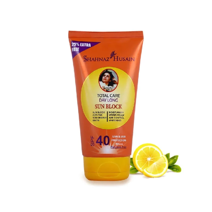 Shahnaz Husain Total Care Day Long Sun Block SPF-40, 100 g-2.webp